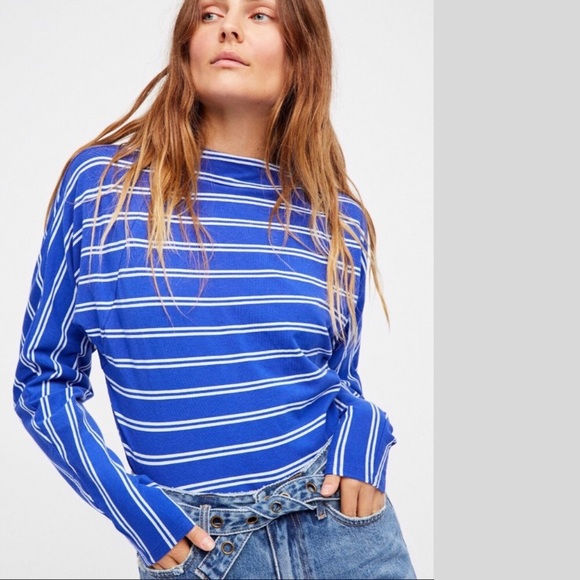 NWT Free People Ardmore Striped Top - Picture 4 of 4